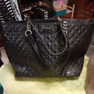 Guess Large Black Handbag DISCOUNTED SHIPPING!